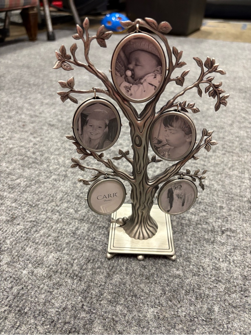 New Carr Tree of Life Multi-Photo Frame 5 Double Side Vintage